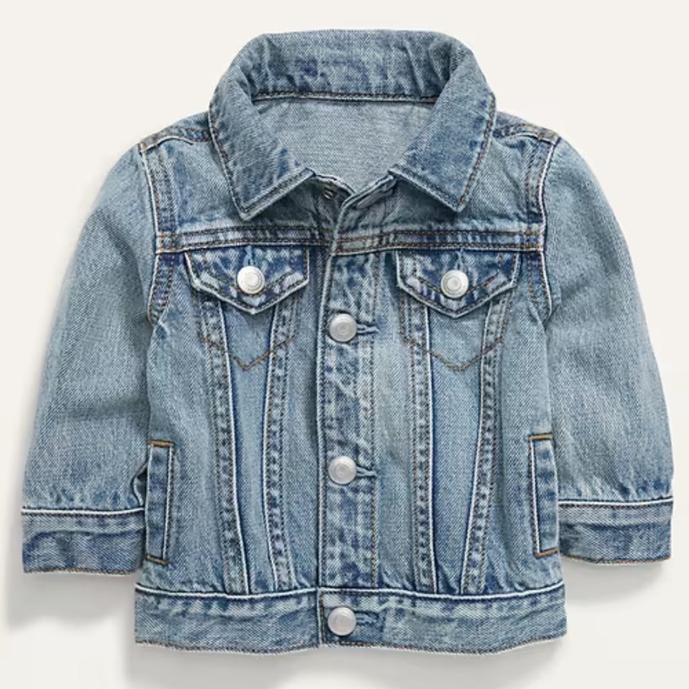 Unisex Light-Wash Jean Jacket for Baby NWOT